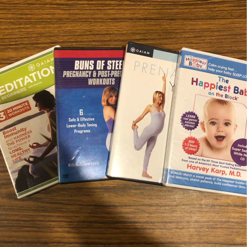 Workout DVD’s for expecting moms.